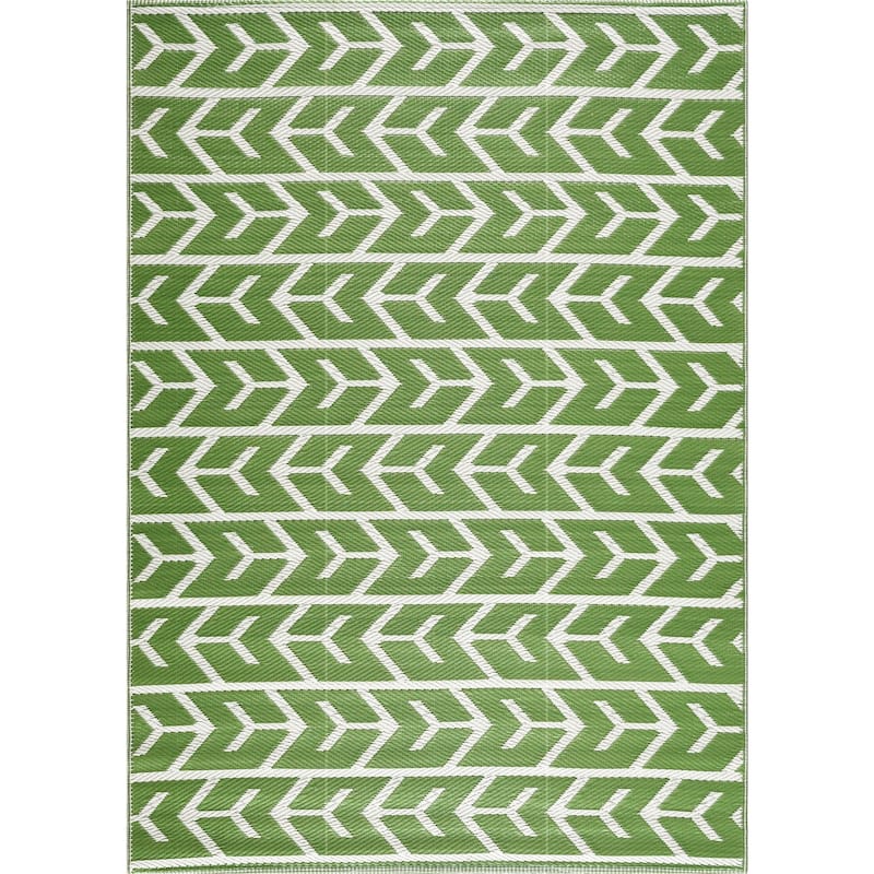 Playa Rug Outdoor Recycled Reversible Plastic Folded Mat/Rug Amsterdam Collection Lightweight & Weather, Water and UV Resistant