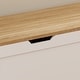 preview thumbnail 7 of 13, L-Shaped Storage Bench with Lift-Top Seats and Wooden Top for Entryway