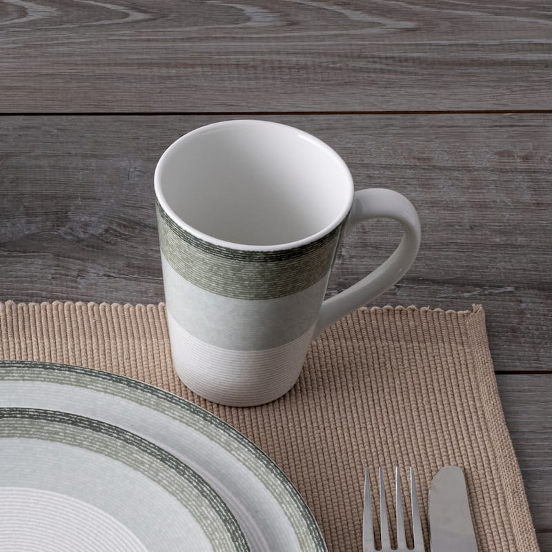 Noritake Colorscapes Layers Set Of 4 Mugs, 12 Oz.