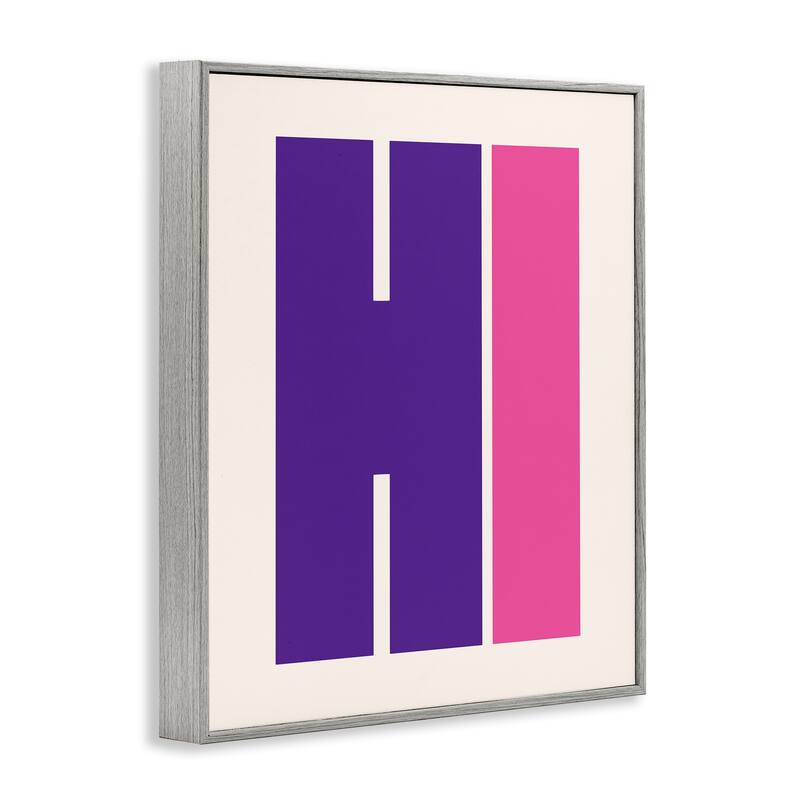 Stupell Hi Contemporary Typography Framed Giclee Art Design By House of Lulu