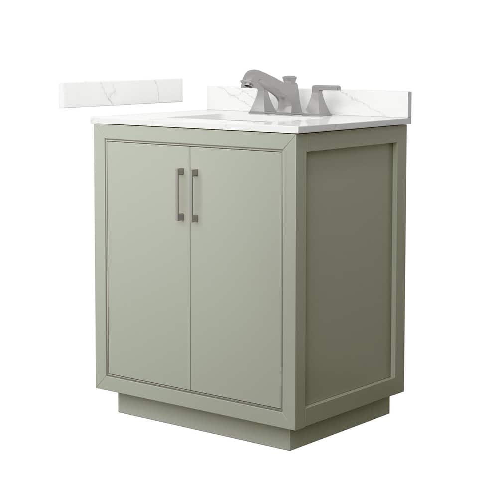 Wyndham Collection WCF111130S-QTZ-US3MXX Icon 30" Free Standing Single