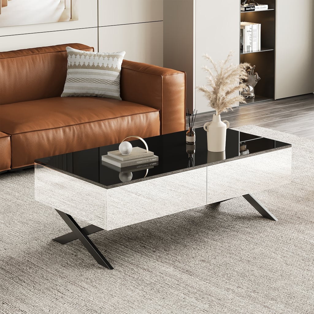 Rectangular Mirror Coffee Table