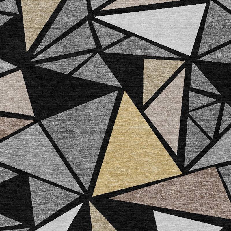 HomeRoots Geometric Transitional Rectangle Outdoor Rug