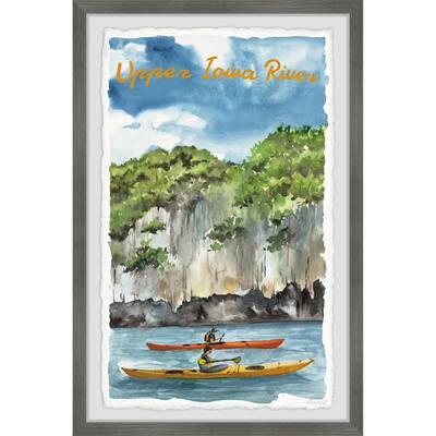 'Upper Iowa River' Framed Painting Print