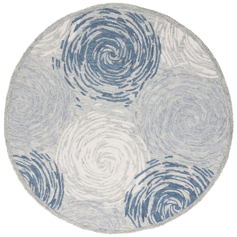 SAFAVIEH Handmade Micro-Loop Magdalini Abstract Wool Rug