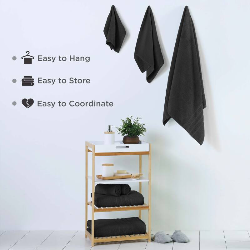 Martex Ultimate Performance Cotton Low-Lint Soft Absorbent Towel Set