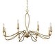 preview thumbnail 5 of 10, Uttermost Corella 8 Light Chandelier - 40"W x 40"D x 23"H