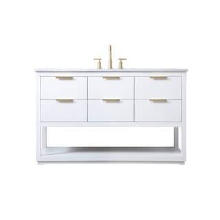 Elegant Lighting VF19254 Larkin 54" Free Standing Single Basin Vanity