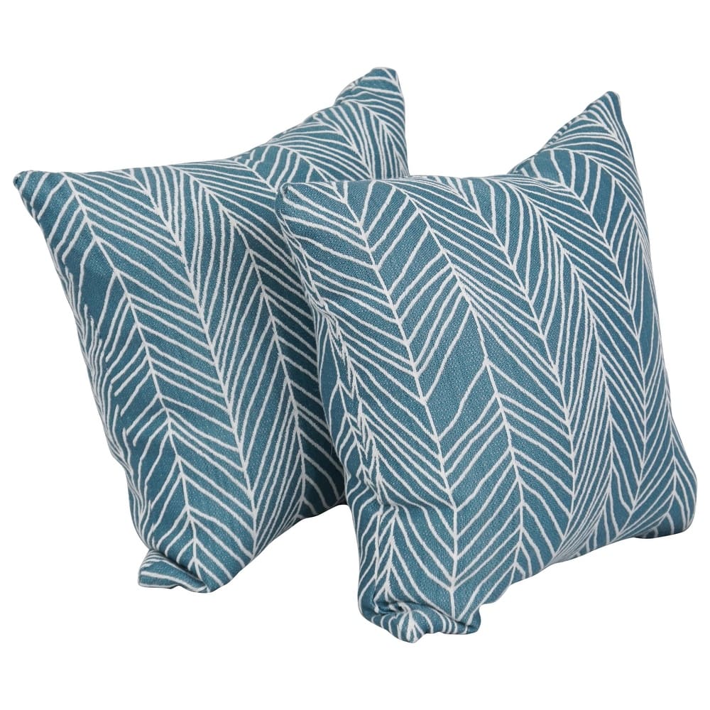 Blazing Needles 17-inch Square Throw Pillows (Set of 2)
