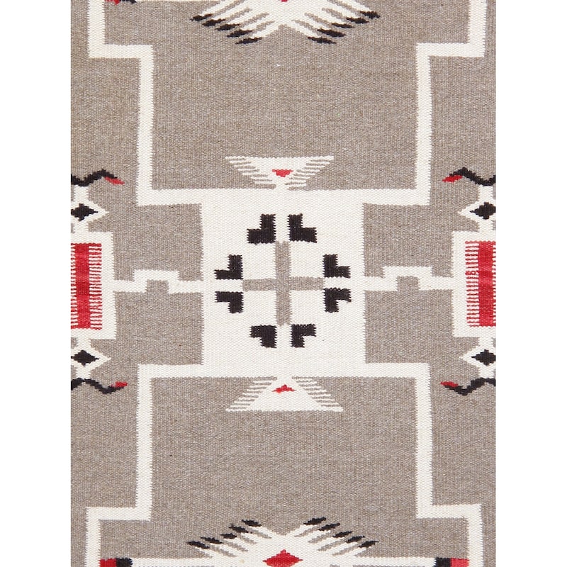 Pasargad Home Tuscany Reversible Wool Mocha Area Rug
