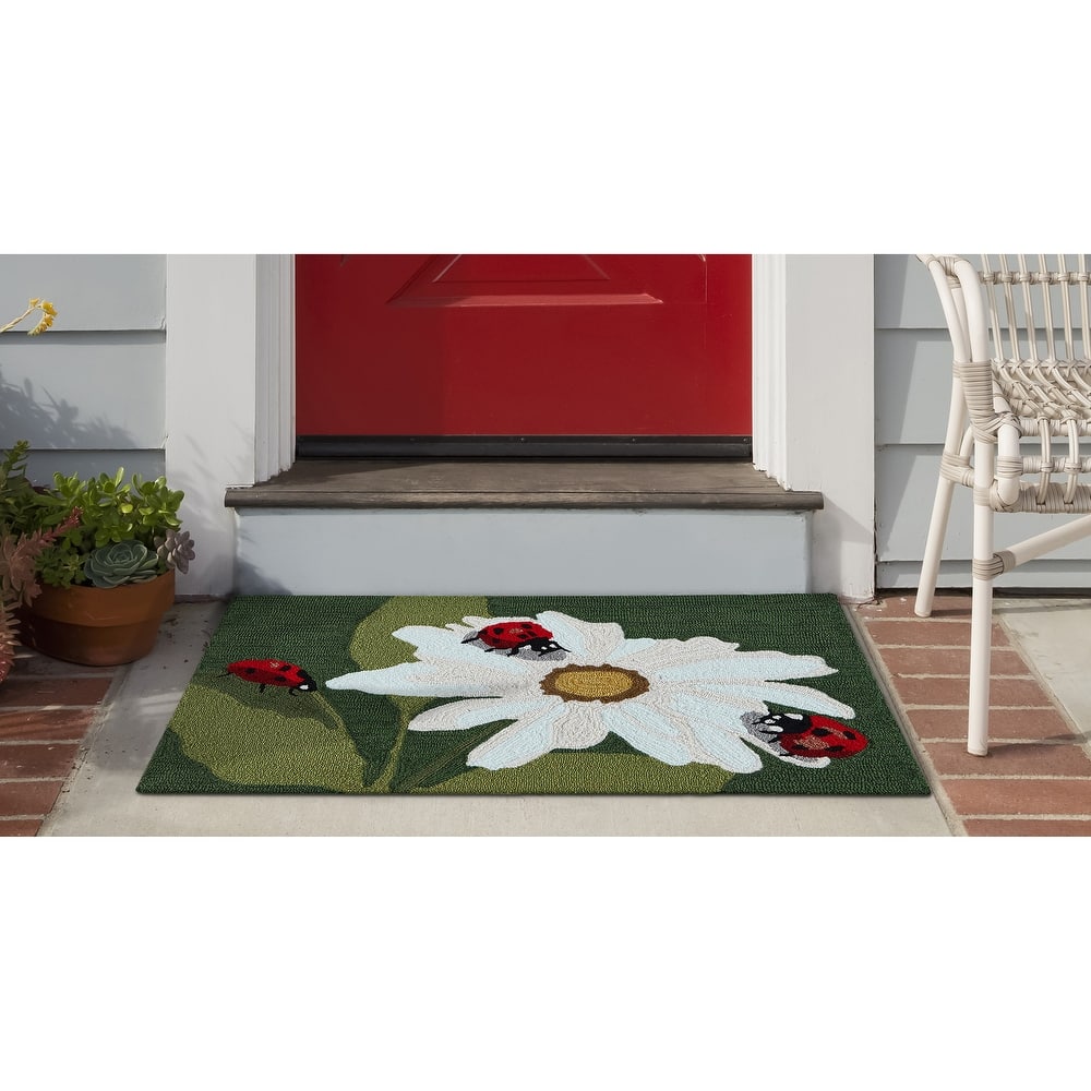 Liora Manne Frontporch Ladybugs Indoor/Outdoor Rug