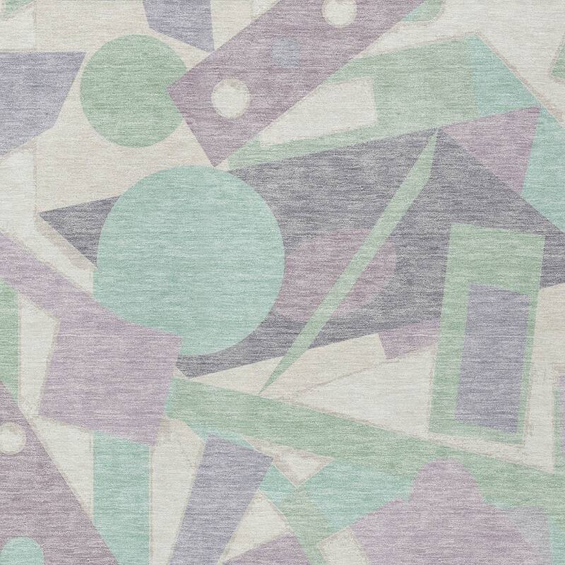 HomeRoots Geometric Modern Rectangle Outdoor Rug