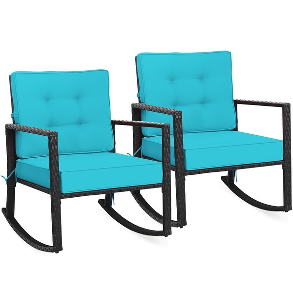 Wicker best sale glider rocker