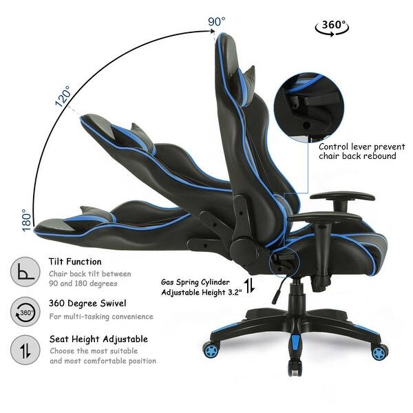 Shop Gymax Home Office High Back Gaming Chair Racing