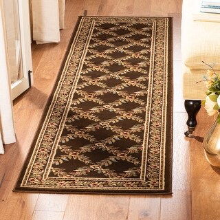 Safavieh Safavieh Lyndhurst Setareh Traditional Oriental Trellis Rug 2 3 X 8 Runner Brown Brown From Overstock Com Daily Mail