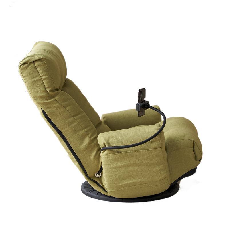 360 degree Swivel Adjustable Lounger with Phone Holder - Ergonomic Recliner for Living Room & Game Room Relaxation