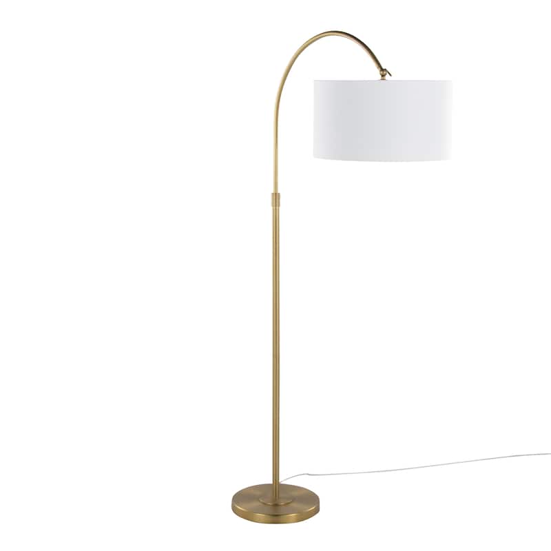 Silver Orchid Isa 63" Metal Reader Floor Lamp