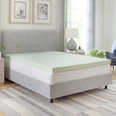 Bodipedic Essentials Green Tea Infused Memory Foam Mattress Topper