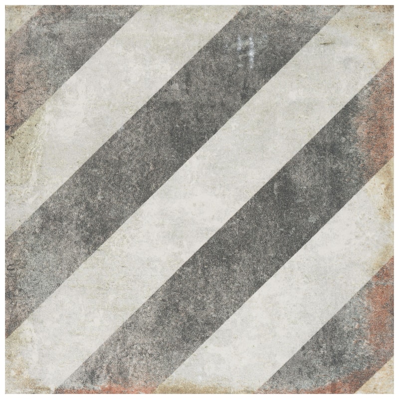 Merola Tile D'Anticatto Decor Obliqua 8-3/4" x 8-3/4" Porcelain Floor and Wall Tile