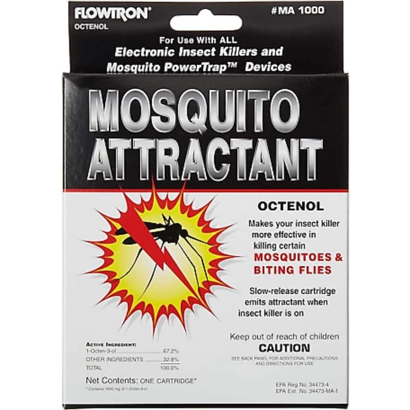Flowtron Octenol Mosquito Attractant Cartridge Bug Zapper Refill Fits BK MC Models Effective Use