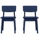 preview thumbnail 2 of 68, Modern Mini Kids Outdoor Dining Chair (Set of 2) Navy Blue