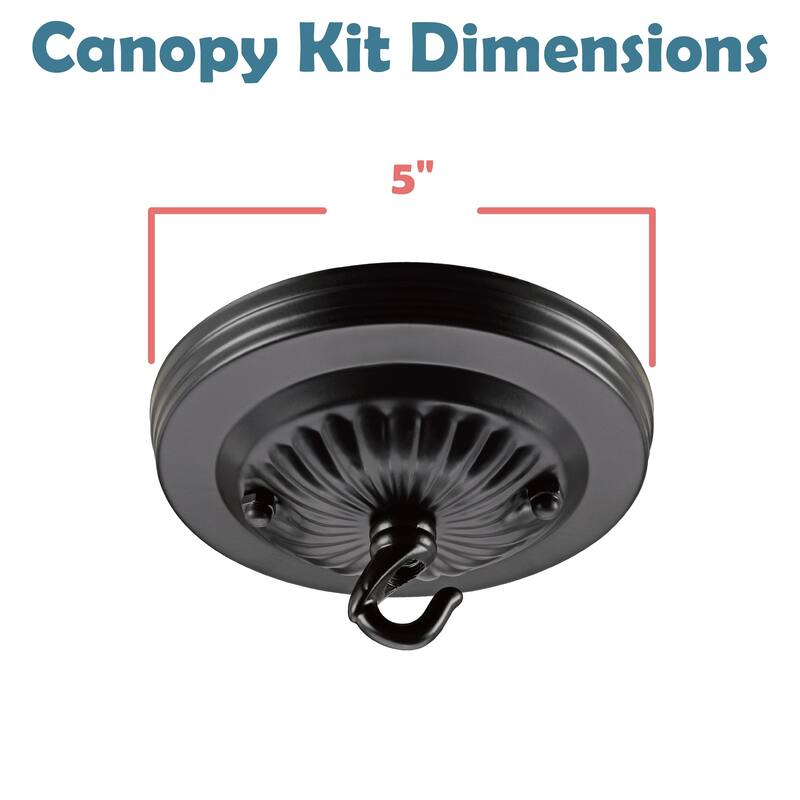 Aspen Creative Canopy Kit Chandelier & Light Fixture Accessories, Oil Rubbed Bronze - Oil Rubbed Bronze