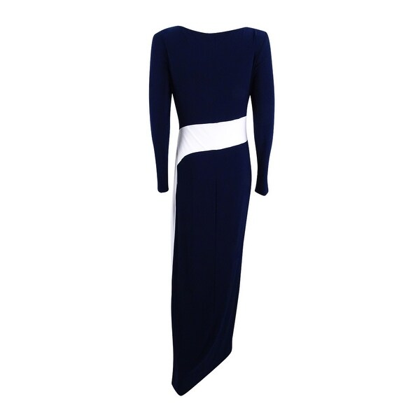 lauren ralph lauren shirred jersey gown
