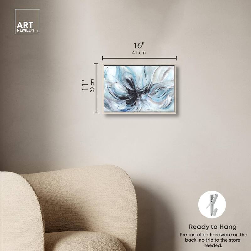 Soft Blues Canvas by Art Remedy