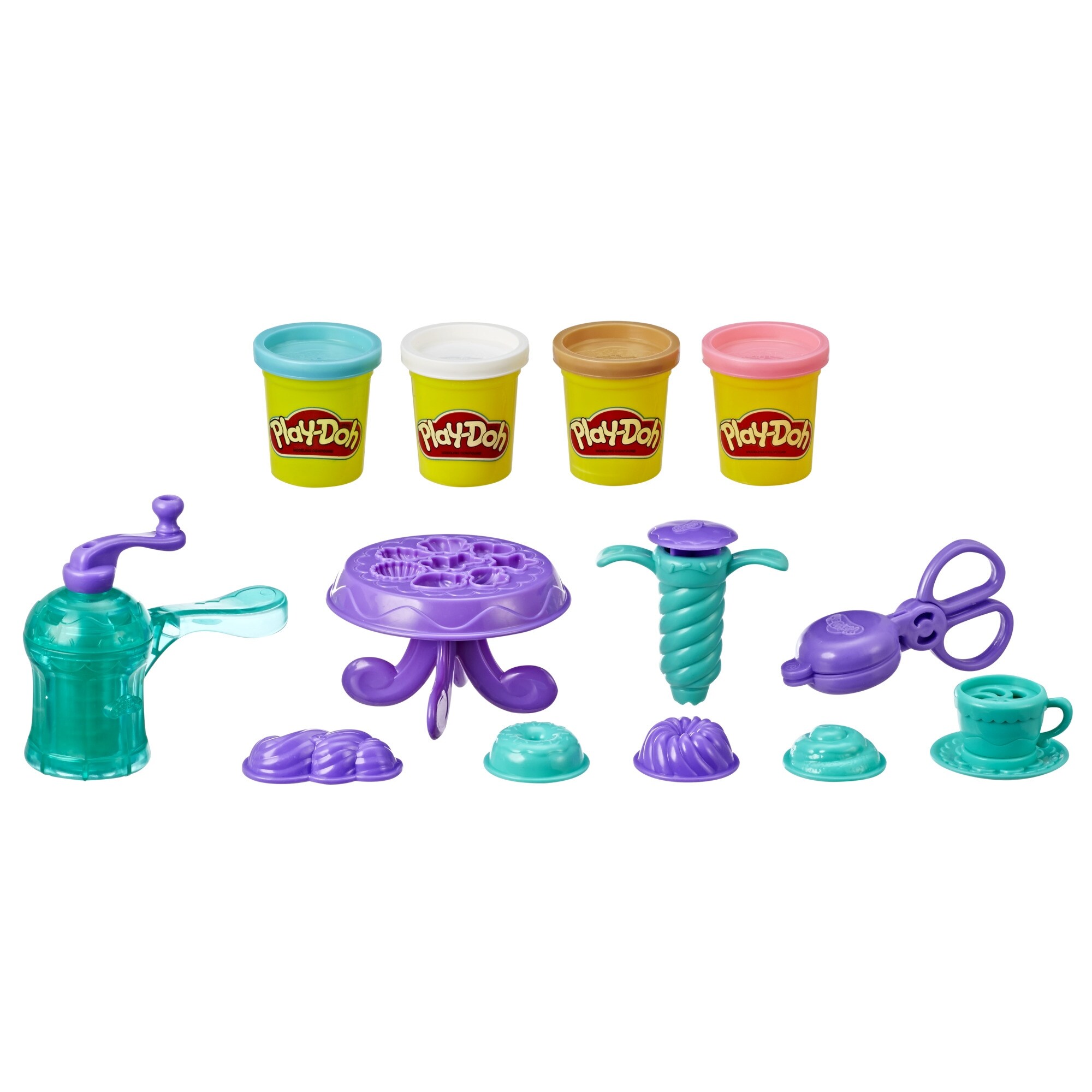 4 colors play doh ice