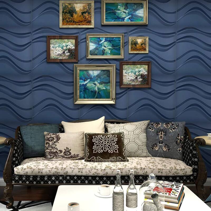 Art3d 3D Wall Panels PVC Wave Design II (32 Sq.Ft)
