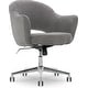 preview thumbnail 24 of 25, Serta Valetta Home Office Chair, Home Desk Chair with Memory Foam Padding, Chrome-Finished Stainless-Steel Base,