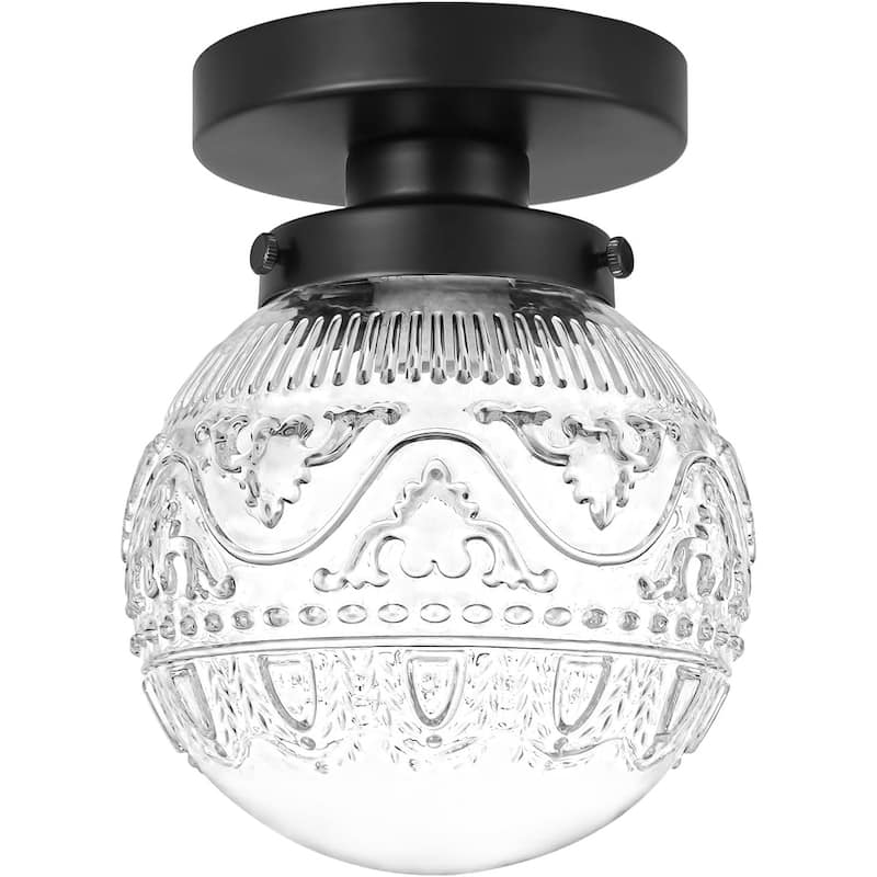 Modern hallway light black ceiling light glass ceiling light