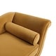 preview thumbnail 36 of 46, Calvert Upholstered Chaise Lounge by Christopher Knight Home