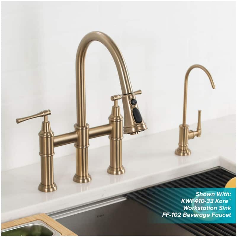 Kraus Allyn 1.8 GPM Bridge Pull Down Kitchen Faucet