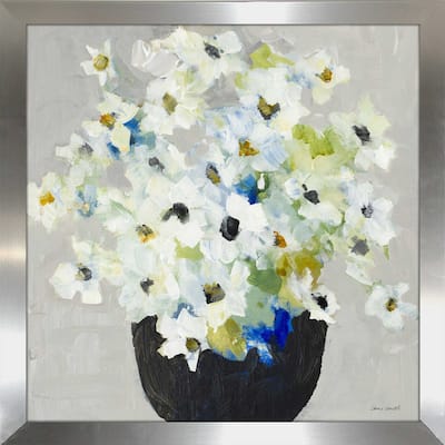 "Blooms In Black Vase" Print on Acrylic
