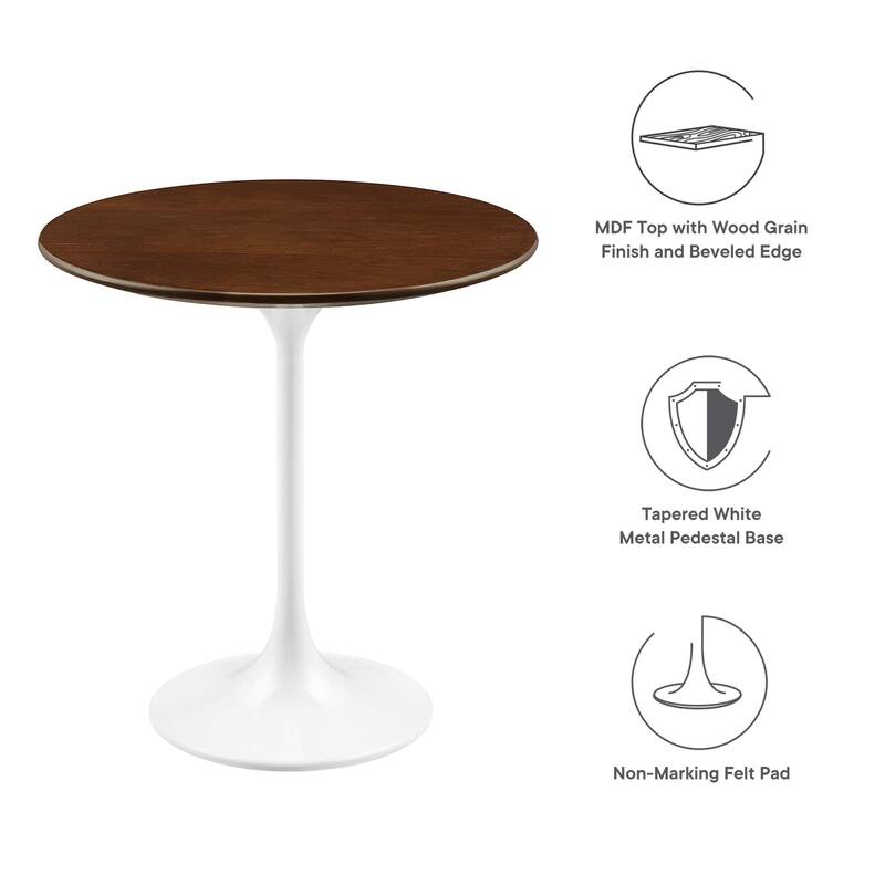 Lippa Round Wood Side Table