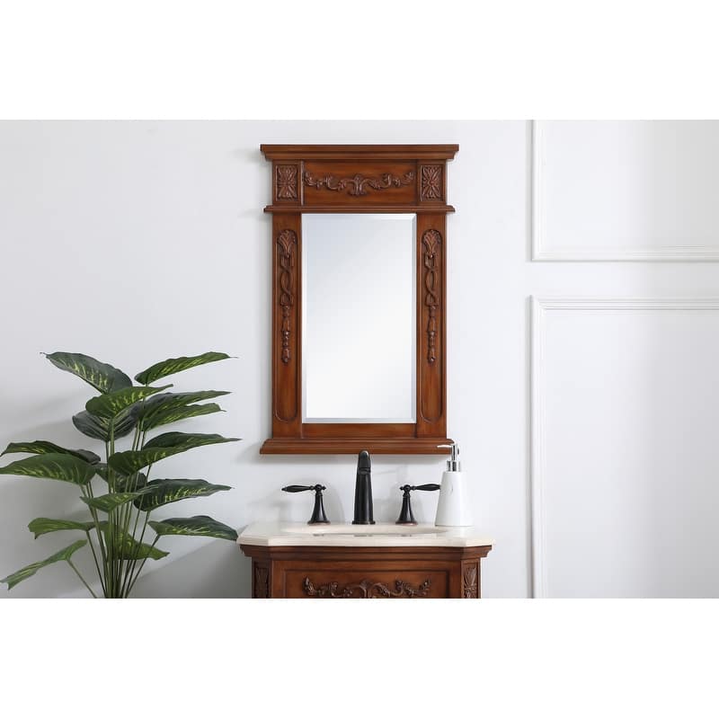 Elegant Lighting Antique Beige Vanity Mirror (22" x 28")