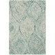 preview thumbnail 32 of 32, SAFAVIEH Handmade Ikat Madyson Wool Rug 2' x 3' - Ivory/Sea Blue - Rectangle
