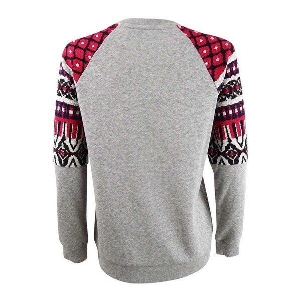 grey raglan sweatshirt