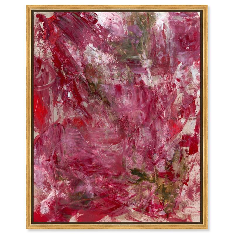 Shades of Red III Canvas by Art Remedy - Gold - 24" x 30"