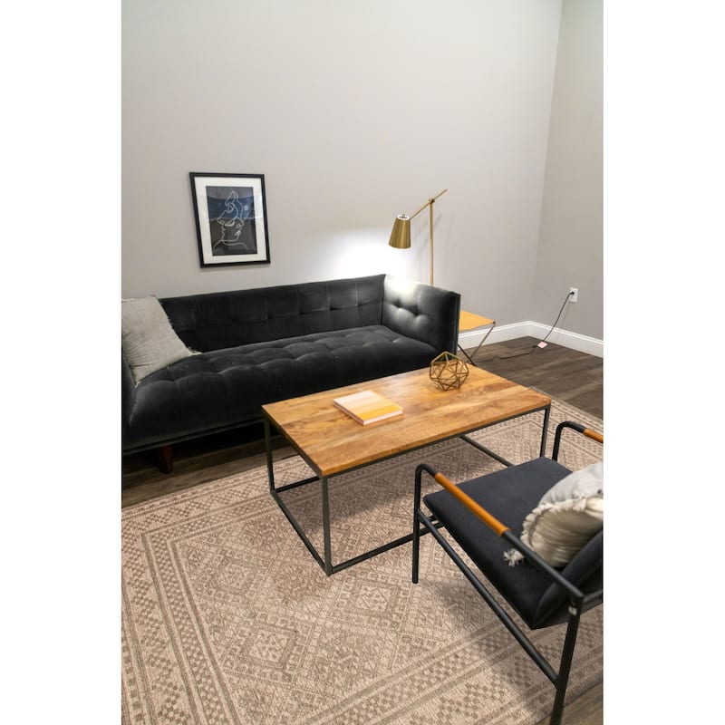 ECARPETGALLERY Hand-knotted Tangier Khaki, Light Green Wool Rug - 7'10 x 9'10