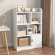 preview thumbnail 3 of 7, Kids Bookcase, Bookshelf with 6 Compartments, Freestanding Shelves for Bedroom, Living Room, Office, Closet, School in White
