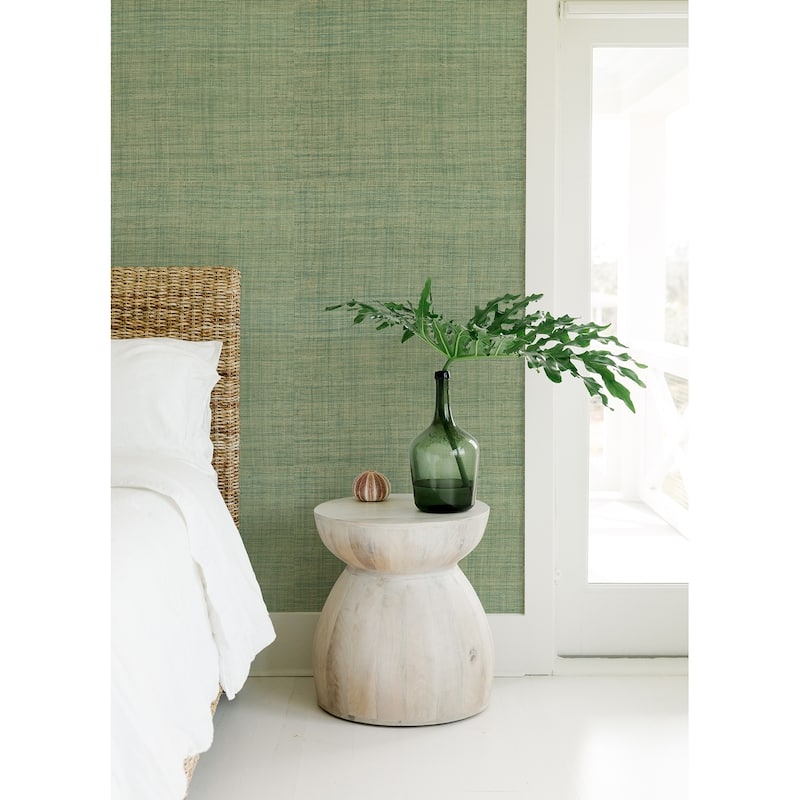 A-Street Prints Cheng Jade Woven Grasscloth Wallpaper