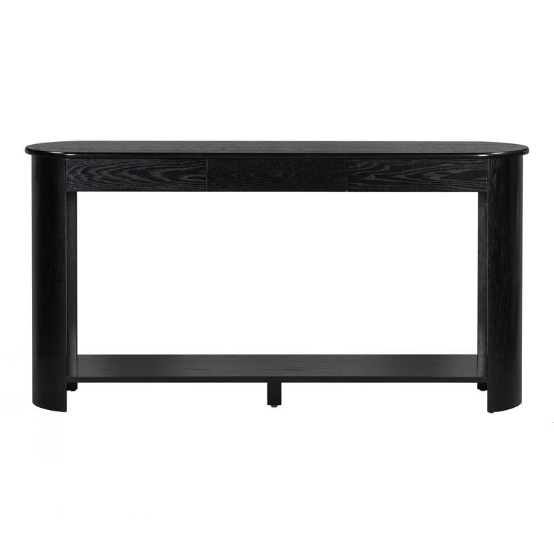 Console Table with 3 Drawers,Farmhouse Entryway Table with Shelf