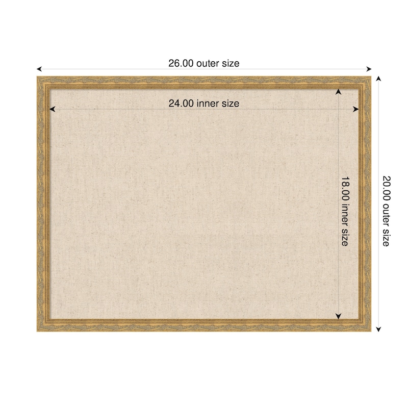 Kate and Laurel Pinboard Neutral Linen