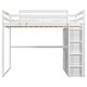 preview thumbnail 29 of 30, Full Size Loft Bed with Wardrobe, Shelves and Led
