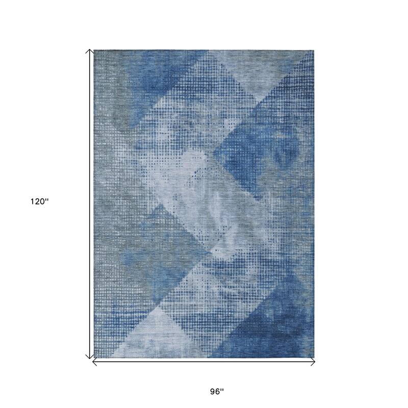 HomeRoots Geometric Transitional Rectangle Outdoor Rug