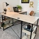 preview thumbnail 14 of 16, 95.2 Inch L Shaped Desk with Shelves Home Office Computer Desk