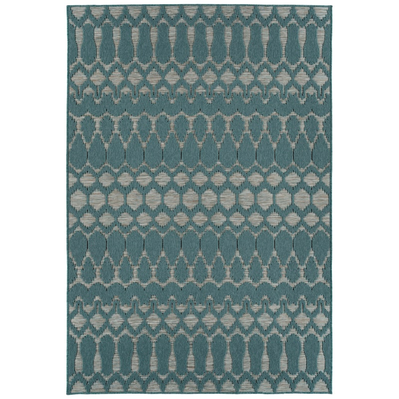 Kaleen Cove Collection Indoor Outdoor Polypropylene Area Rug