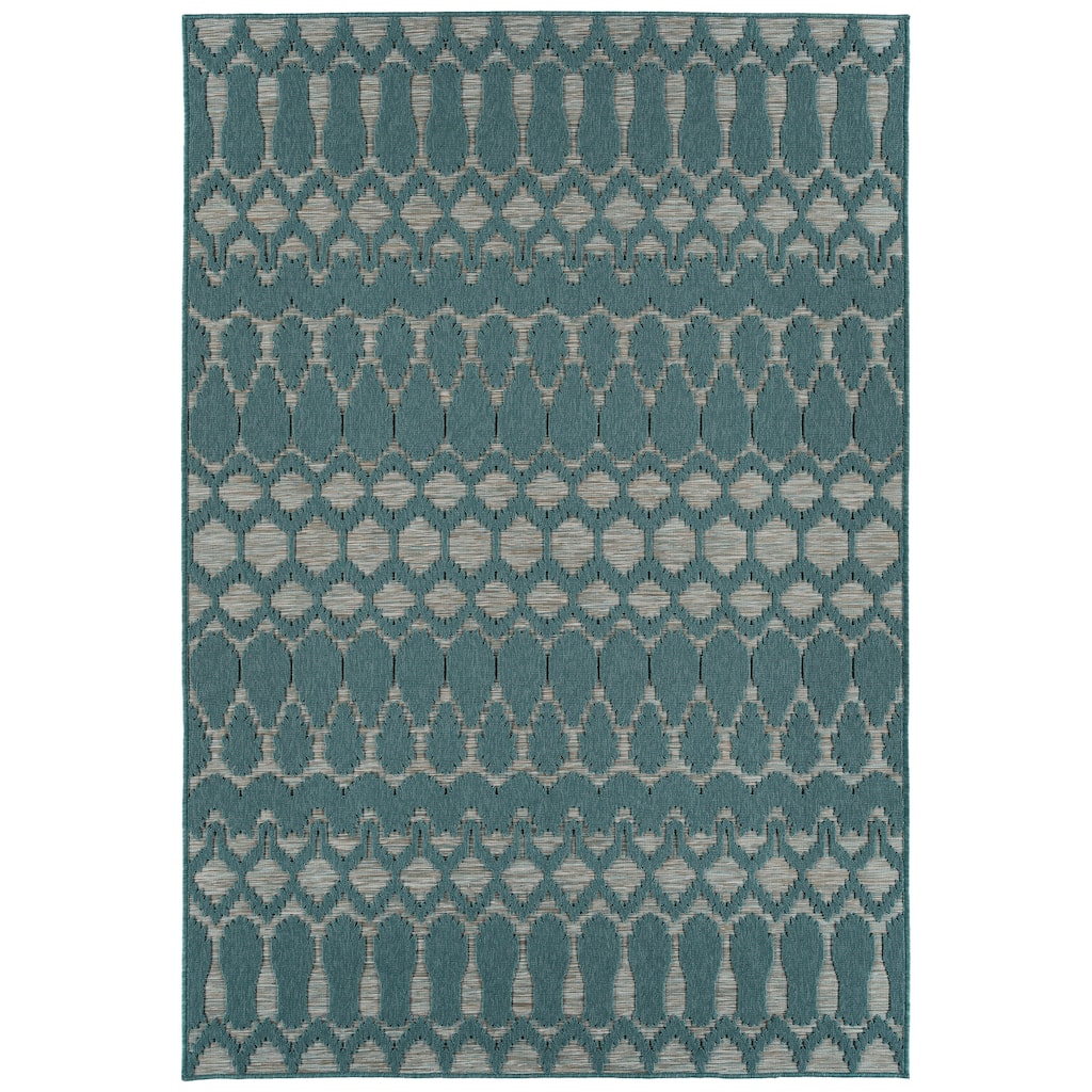 Kaleen Cove Collection Indoor Outdoor Polypropylene Area Rug